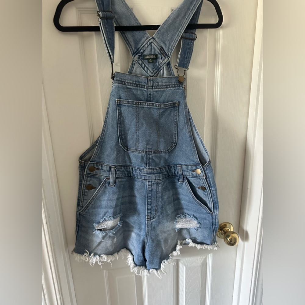 Wild Fable Light Blue Denim Overalls